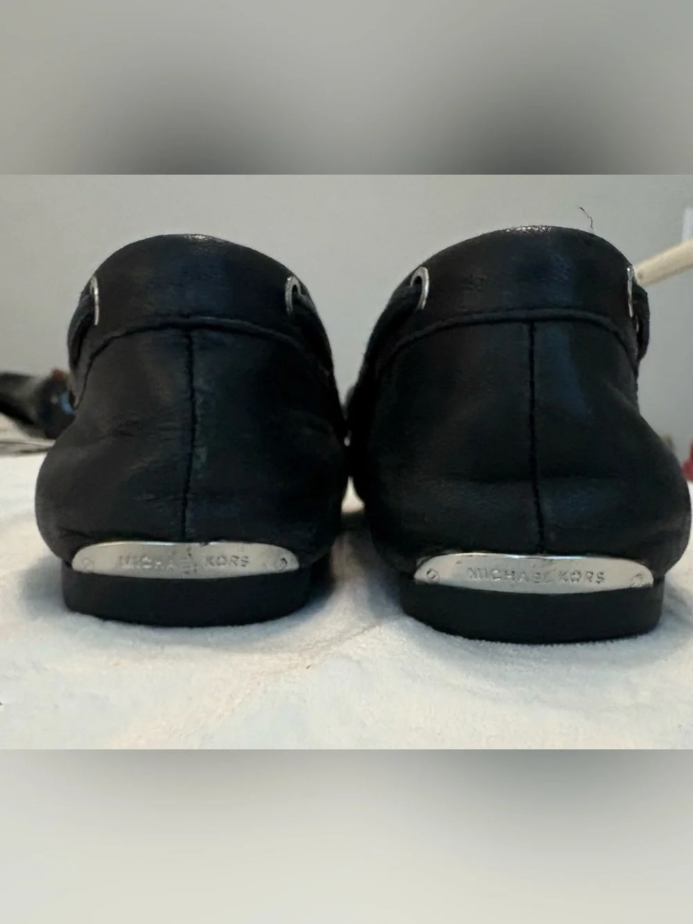 Michael Kors Juliette Black Leather Women’s Loafers Size 7.5.